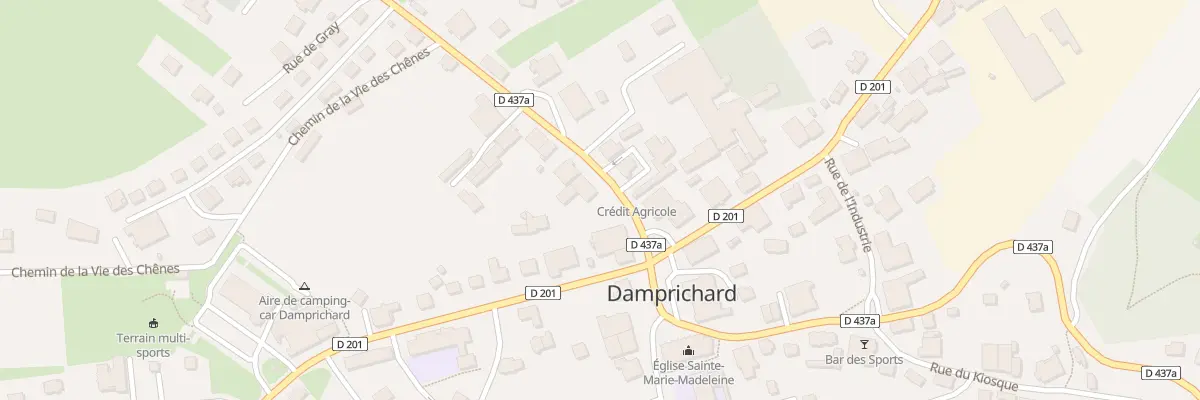 Plan du 5 Rue du Général de Gaulle à Damprichard