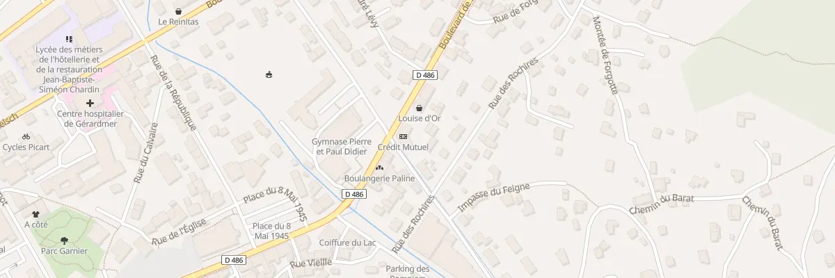 Plan du 10 Bd de Saint-dié à Gérardmer