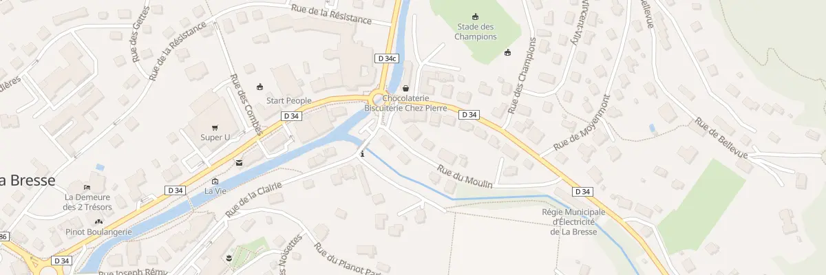 Plan du 1 Rue du Moulin à La Bresse
