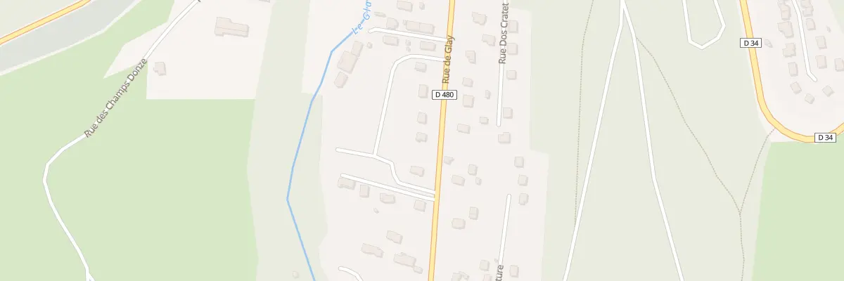 Plan du 36 Rue de Glay à Hérimoncourt