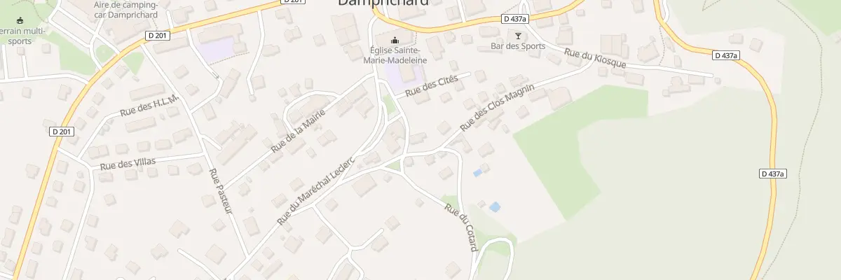 Plan du 5 Rue du Cotard à Damprichard