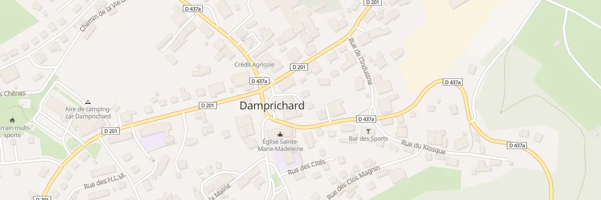 Plan de Au Village à Damprichard