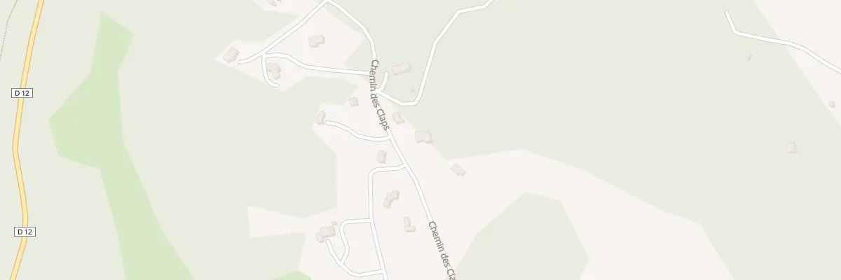 Plan du 640 Che des Claps à Caussols
