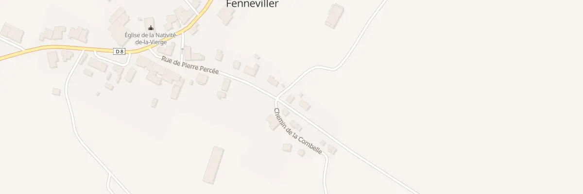 Plan du 13 Rue de Pierre Percee à Fenneviller
