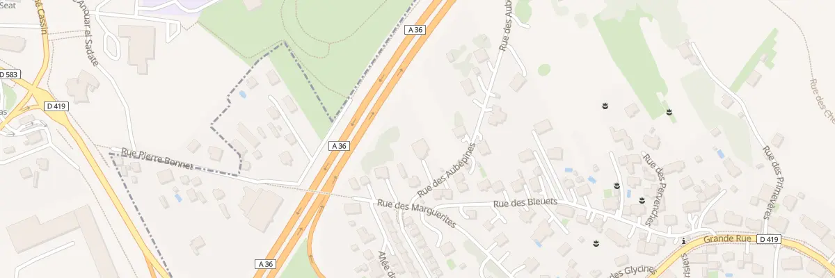 Plan du 11 Rue des Aubépines à Pérouse