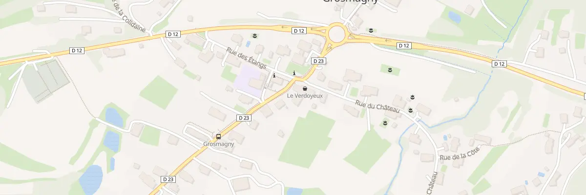 Plan du 2 Rue du Chateau à Grosmagny