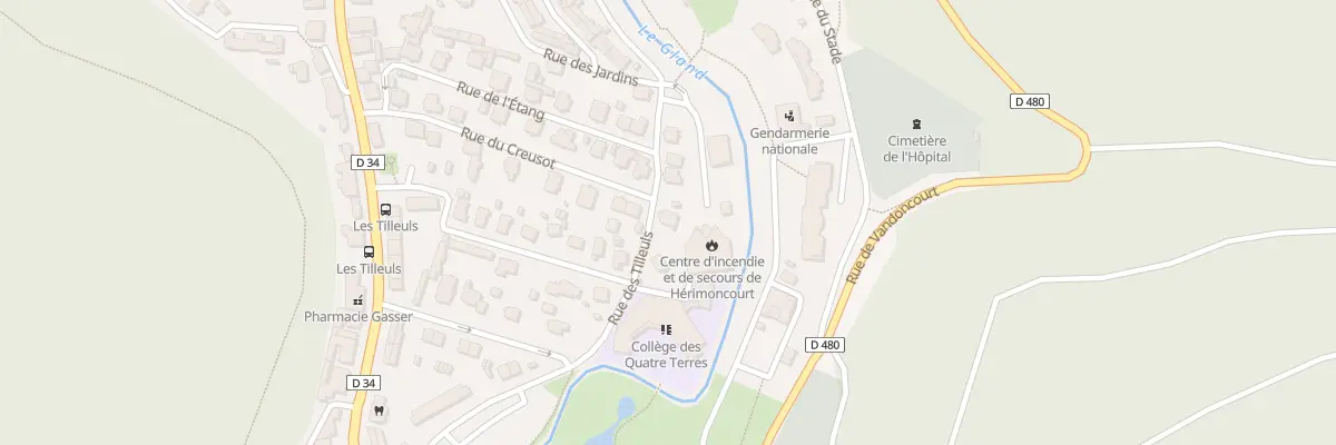 Plan du 18 Rue du Creusot à Hérimoncourt