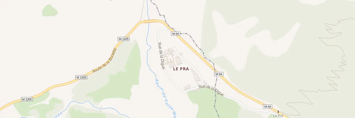 Plan du 5077 Hameau du Pra à Saint-Dalmas-le-Selvage