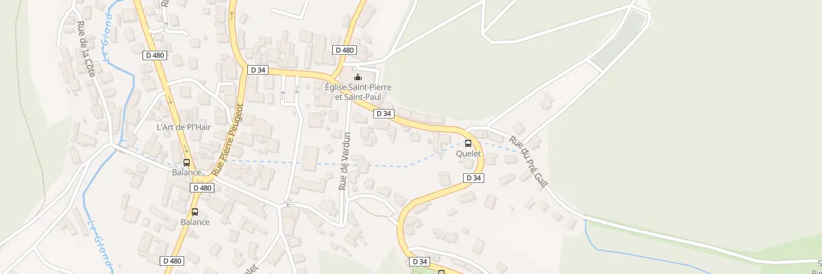 Plan du 8 Rue du Docteur Quelet à Hérimoncourt