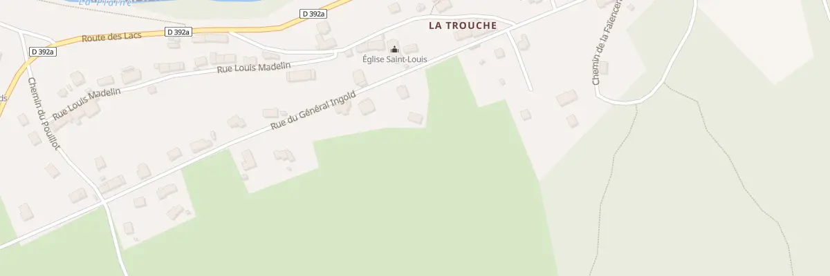 Plan du 33 Rue du Gen Ingold La Trouche à Raon-l’Étape