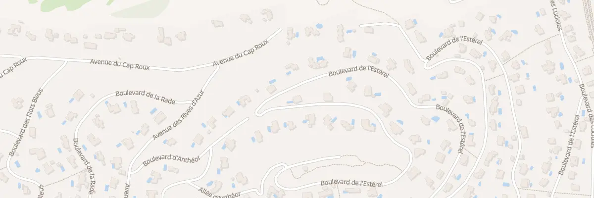 Plan du 2015 Bd de l’Estérel à Saint-Raphaël