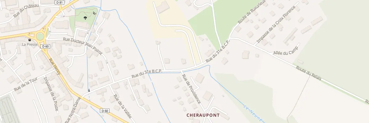 Plan du 287 Rue du 31eme B C P à Corcieux