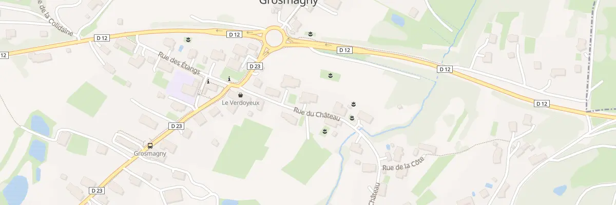 Plan du 5 Rue du Chateau à Grosmagny