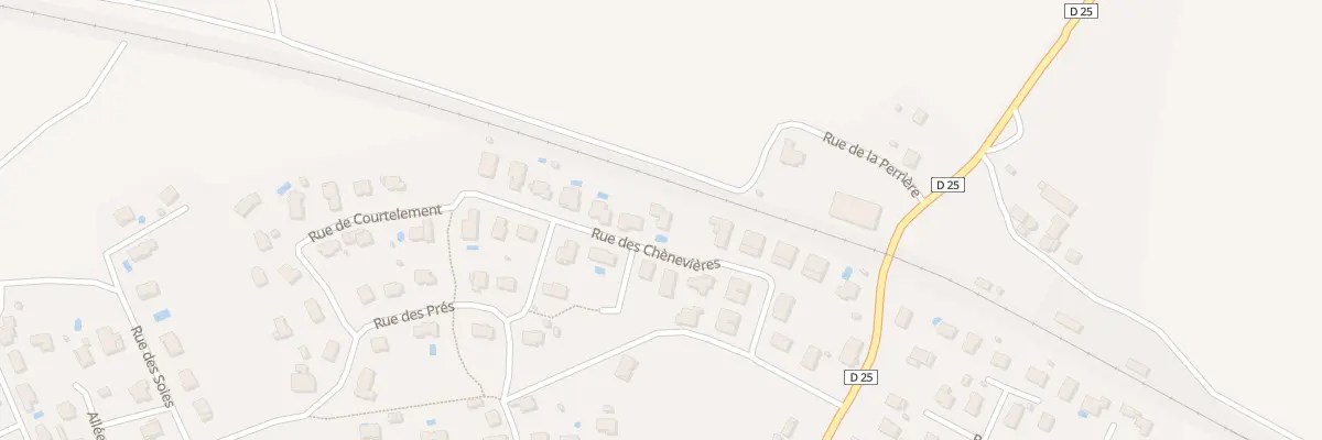 Plan du 7 Rue des Chènevières à Meroux-Moval