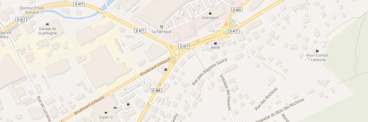Plan du 58B Bd de Saint-dié à Gérardmer