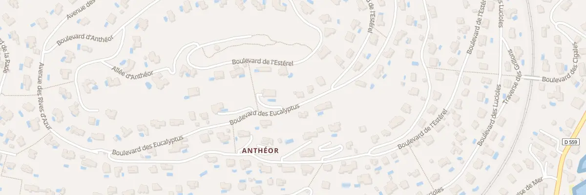 Plan du 835 Bd des Eucalyptus à Saint-Raphaël