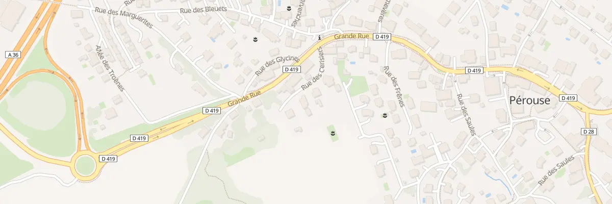 Plan du 3 Rue des Cerisiers à Pérouse