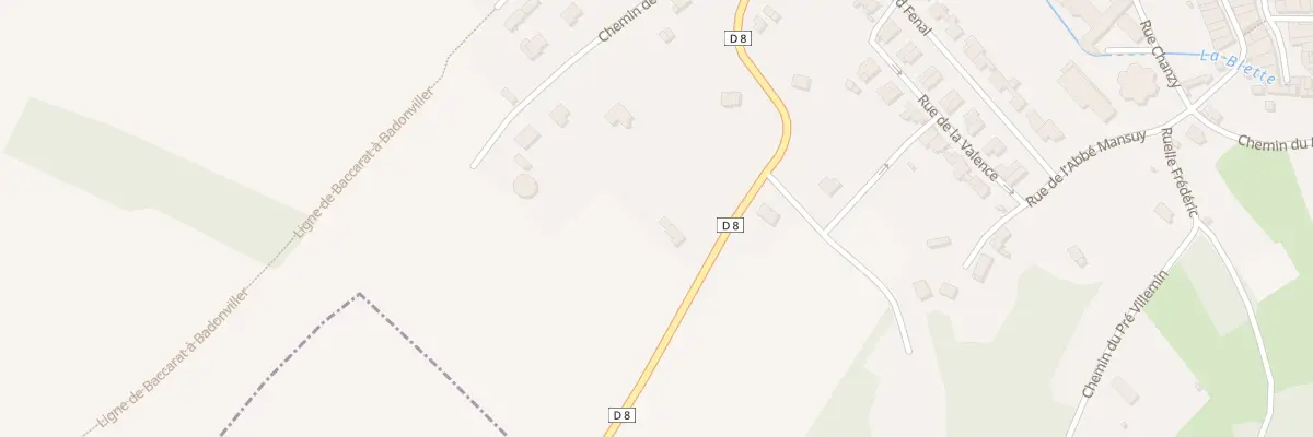 Plan du 4 Rte de Fenneviller à Badonviller