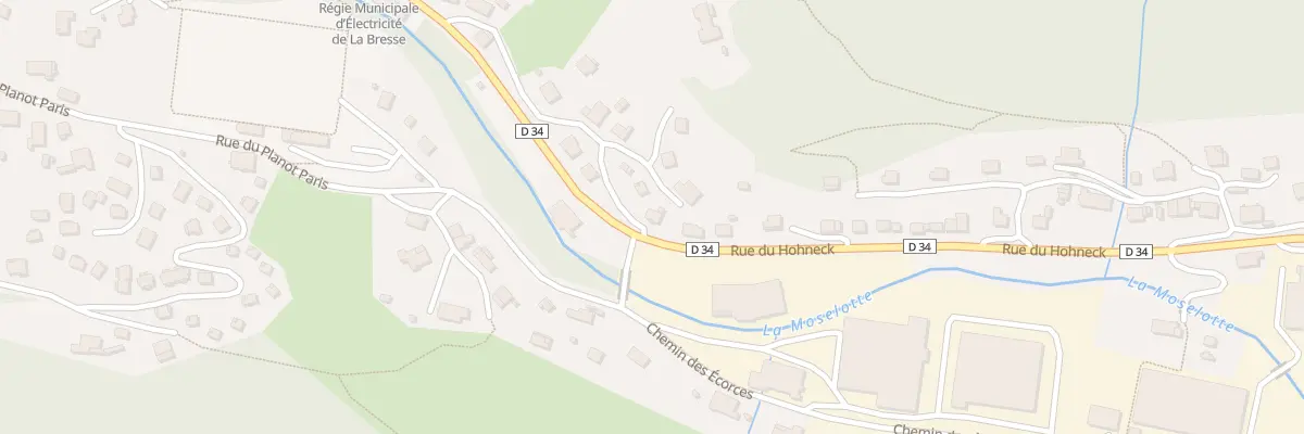Plan du 6 Che de Rechigoutte à La Bresse