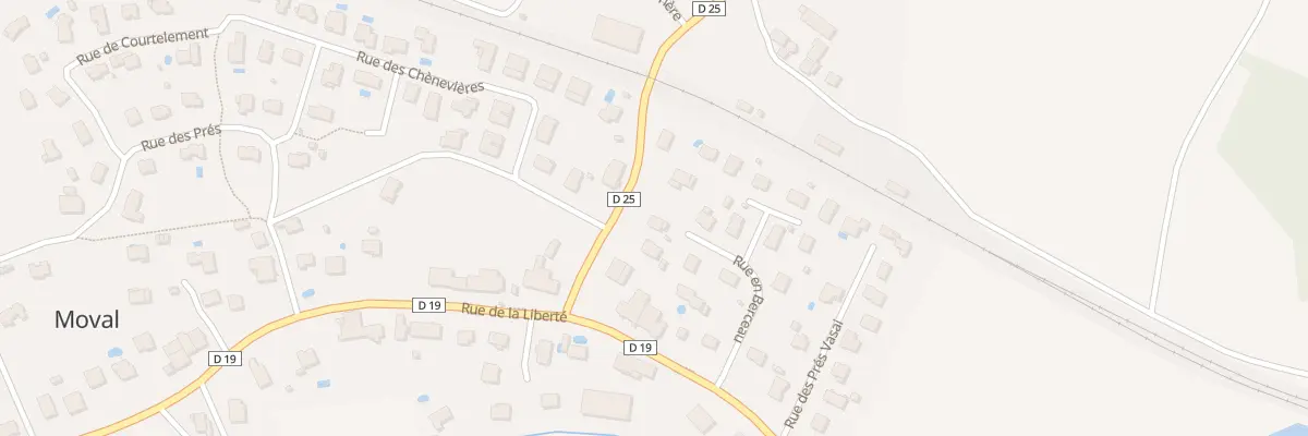 Plan du 7 Rue en Berceau à Meroux-Moval