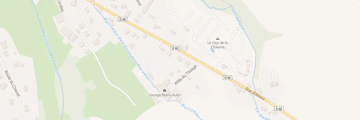 Plan du 584 Rue d’Alsace à Corcieux