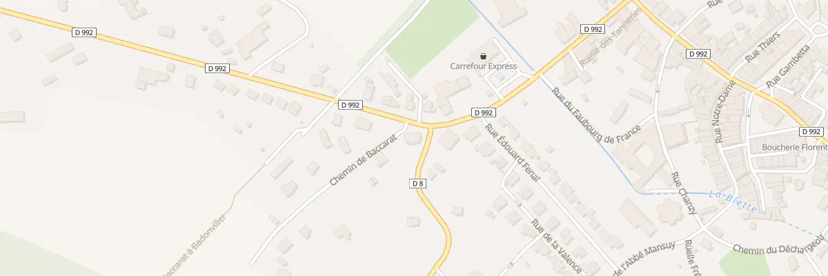 Plan du 15 Av de la Division Leclerc à Badonviller