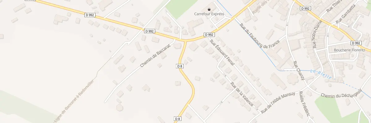 Plan du 3 Rte de Fenneviller à Badonviller
