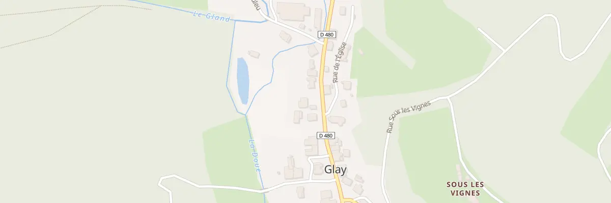 Plan du 13 Rue du Moulin à Glay