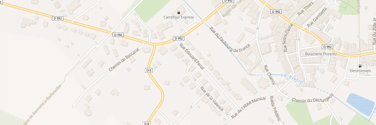 Plan du 12 Rue Edouard Fenal à Badonviller