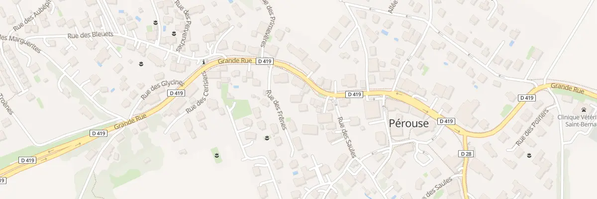 Plan du 36 Grande Rue à Pérouse