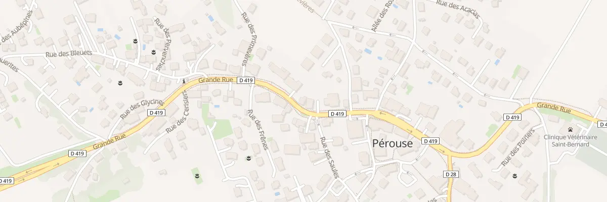 Plan du 25 Grande Rue à Pérouse
