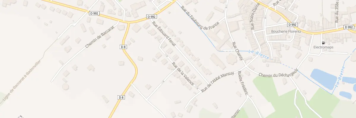 Plan du 24 Rue Edouard Fenal à Badonviller