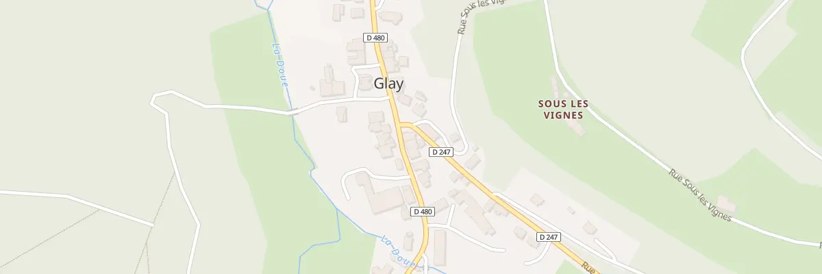 Plan du 2 Rue de la Doue à Glay