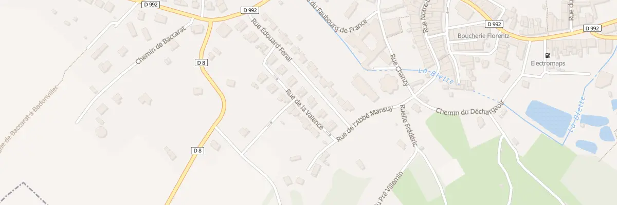 Plan du 30 Rue Edouard Fenal à Badonviller