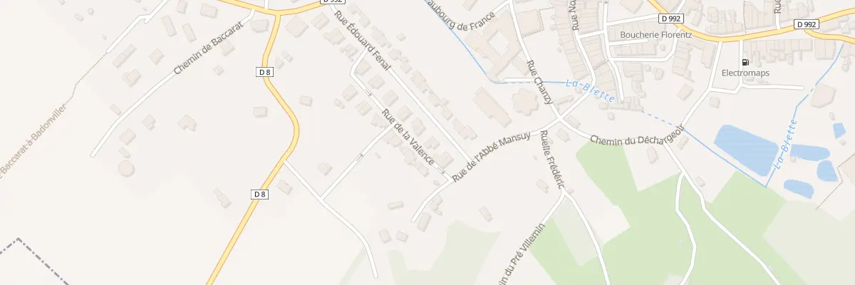 Plan du 34 Rue Edouard Fenal à Badonviller