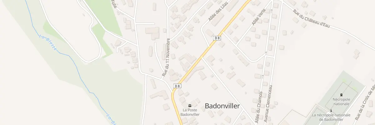Plan du 3 Av du Colonel de la Horie à Badonviller