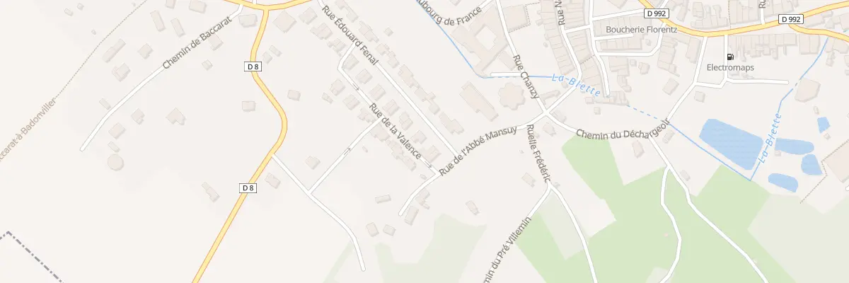 Plan du 36 Rue Edouard Fenal à Badonviller