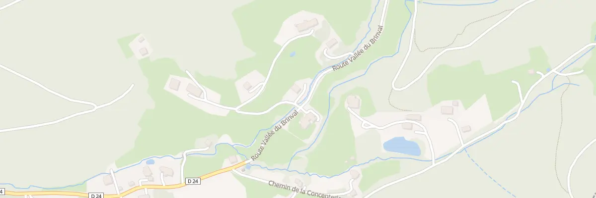 Plan du 25B Rte Vallee du Brinval à Riervescemont
