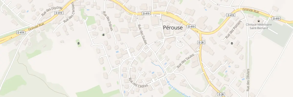 Plan du 6 Rue des Saules à Pérouse