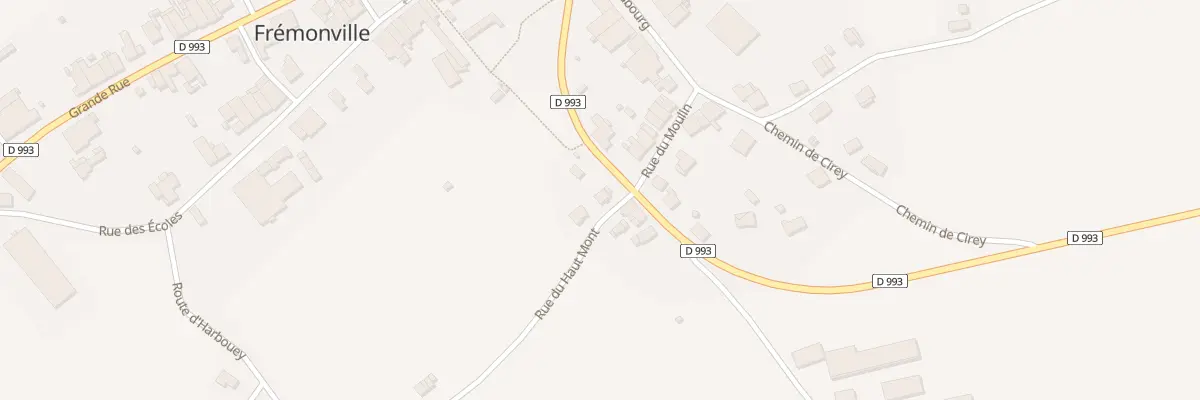 Plan du 1 Rue du Haut de Mont à Frémonville