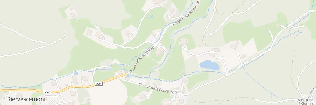 Plan du 24B Rte Vallee du Brinval à Riervescemont