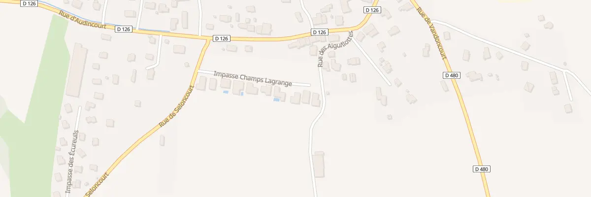 Plan du 16 Imp Champs Lagrange à Dasle