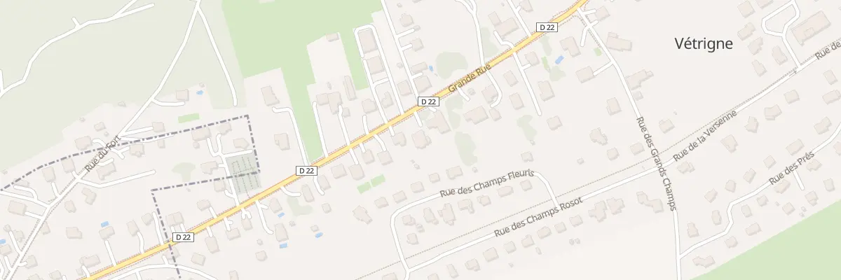 Plan du 28 Grande Rue à Vétrigne