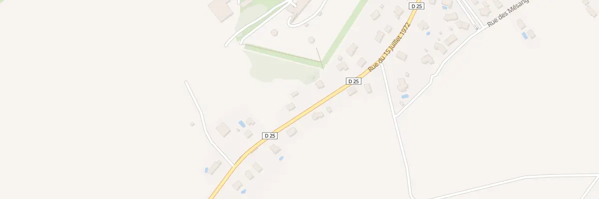 Plan du 20 Rue du 15 Juillet 1972 Ancien à Meroux-Moval