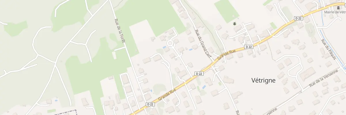 Plan du 1 Rue des Champs Fourchette à Vétrigne