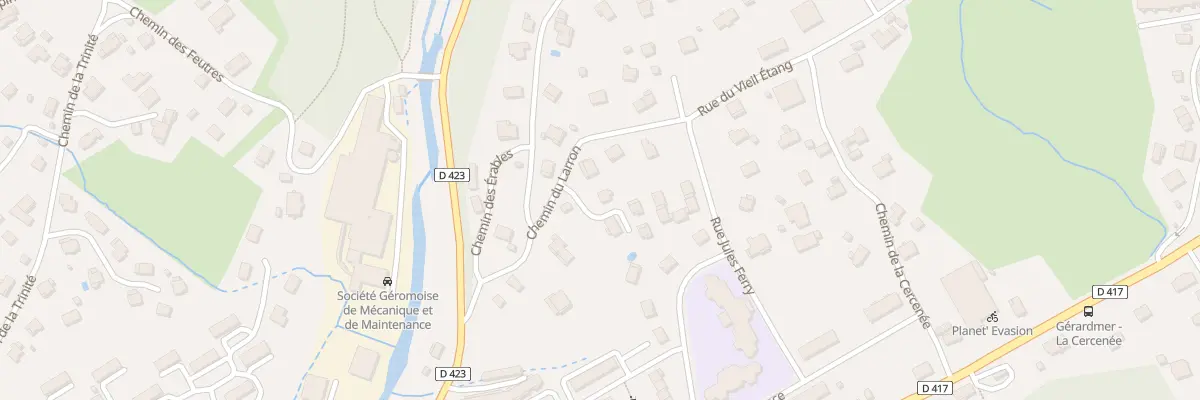 Plan du 14 Che du Larron à Gérardmer