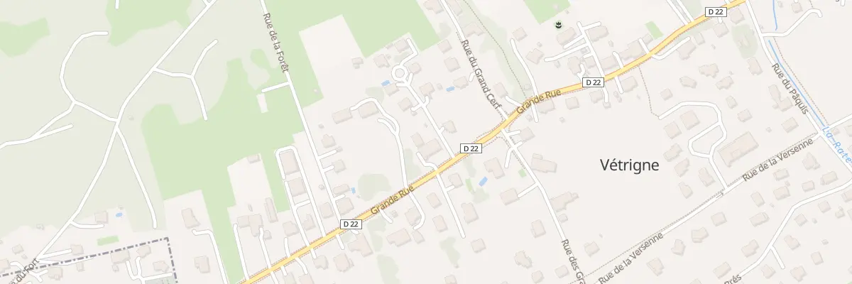 Plan du 25 Grande Rue à Vétrigne