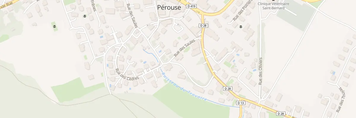 Plan du 12 Rue des Saules à Pérouse