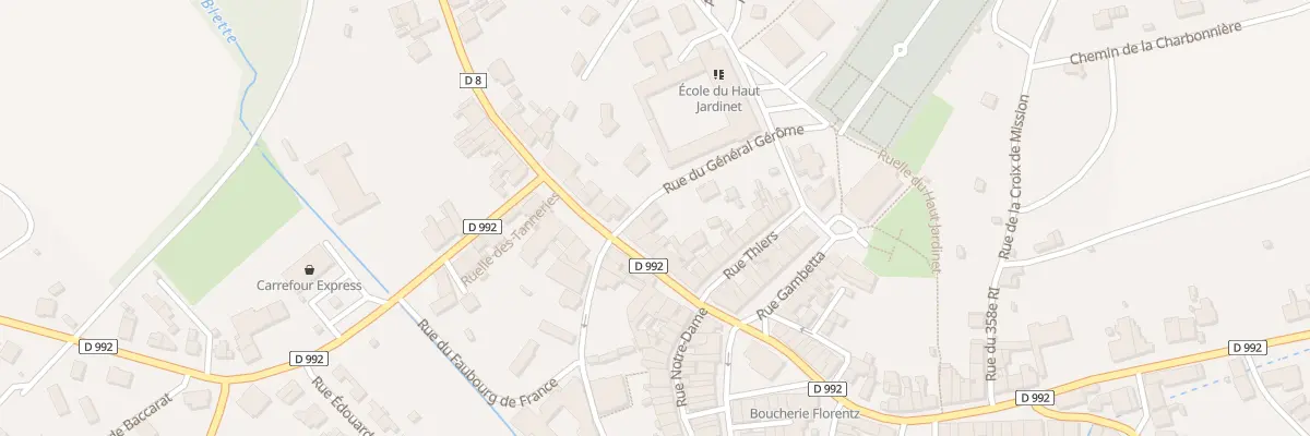 Plan du 2 Rue General Gerome à Badonviller