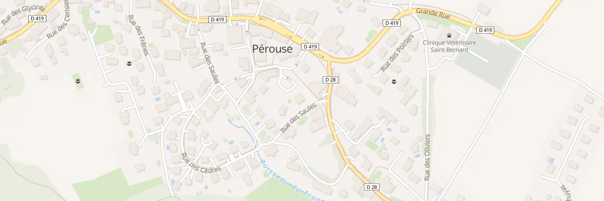 Plan du 7 Rue des Saules à Pérouse